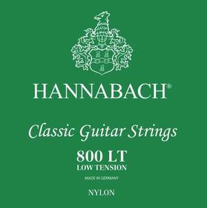 Hannabach Strings for classic guitar Serie 800 Low tension Silver plated Set low