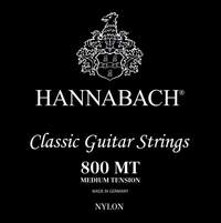 Hannabach Strings for classic guitar Serie 800 Medium tension Silver plated Set medium