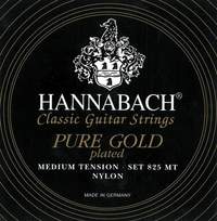 Hannabach Strings for classic guitar Serie 825 Medium tension specialized gold plated E1