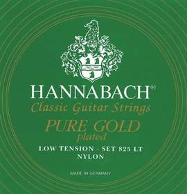 Hannabach Strings for classic guitar Serie 825 Low tension specialized gold plated G3