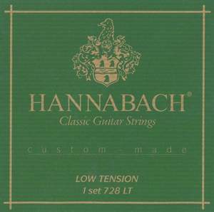 Hannabach Strings for classic guitar Series 728 Low Tension Custom Made Set low tension