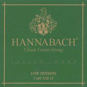 Hannabach Strings for classic guitar Series 728 Low Tension Custom Made 3er Discant low