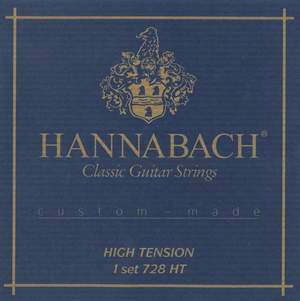 Hannabach Strings for classic guitar Series 728 High Tension Custom Made 3er Discant high