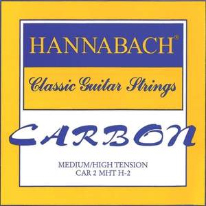 Hannabach Strings for classic guitar CARBON Medium/High tension Discant Set of 3 treble
