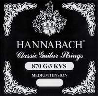 Hannabach Strings for classic guitar G/3 Nylon wound G3 Chrome super high