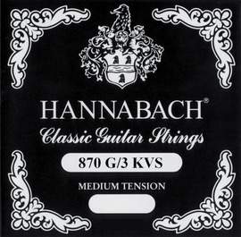 Hannabach Strings for classic guitar G/3 Nylon wound G3 Alu super low