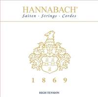 Hannabach Strings for classic guitar Serie 1869 Carbon/Gold HT 3pc Bass Set