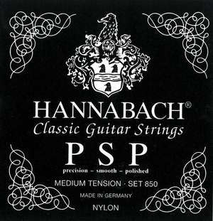Hannabach Strings for classic guitar Serie 850 Medium tension PSP D4w