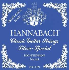 Hannabach Strings for classic guitar Serie 815 Professional pack Silver special 815 ProfiPack High