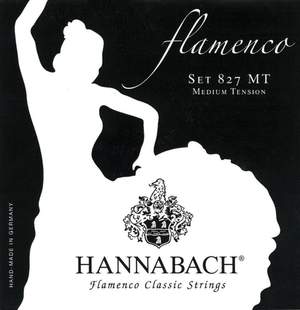 Hannabach Strings for classic guitar Serie 827 Medium Tension Flamenco E6w