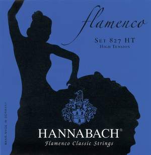 Hannabach Strings for classic guitar Serie 827 High Tension Flamenco Set of 3 Bass