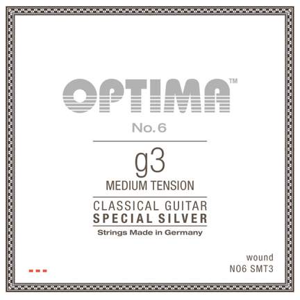 Optima Strings for classic guitar single strings G3w silver-plated