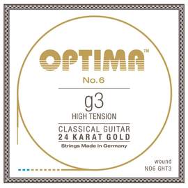 Optima Strings for classic guitar single strings G3w gold-plated