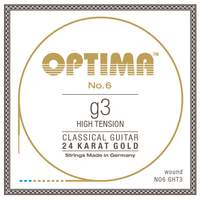 Optima Strings for classic guitar single strings G3w gold-plated