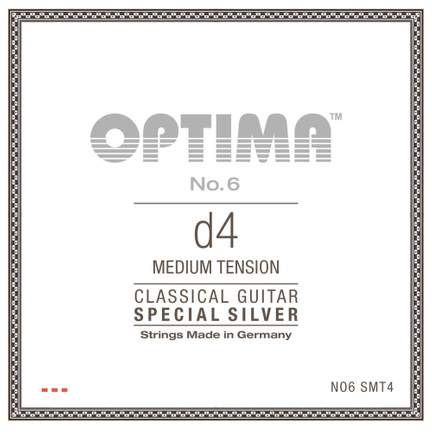 Optima Strings for classic guitar single strings D4w silver-plated