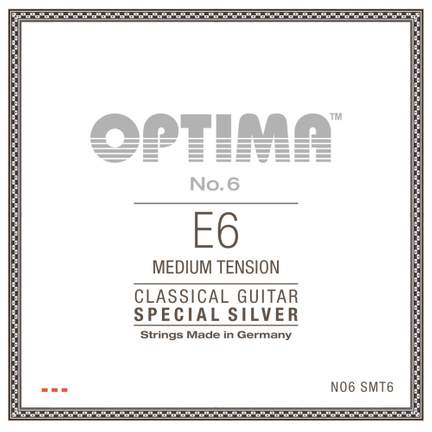 Optima Strings for classic guitar single strings E6w silver-plated