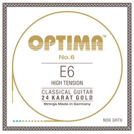 Optima Strings for classic guitar single strings E6w gold-plated