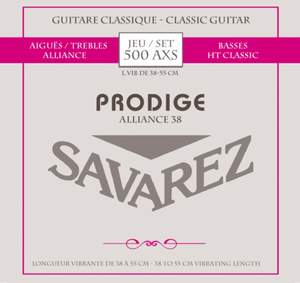 Savarez Strings for classic guitar Prodige 38 Children's Guitar 1/8-1/2 Carbon
