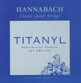 Hannabach Strings for classic guitar Serie 950 Medium/High Tension Titanyl D4w