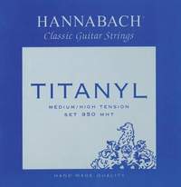 Hannabach Strings for classic guitar Serie 950 Medium/High Tension Titanyl Set medium-high