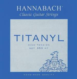 Hannabach Strings for classic guitar Serie 950 High tension Titanyl E6w