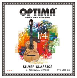 Optima Strings for classic guitar SILVER CLASSICS Guitar for children Set 1/4
