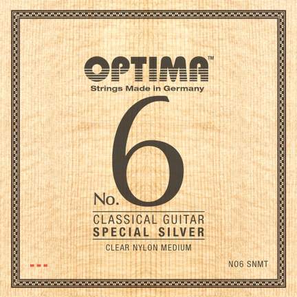 Optima Strings for classic guitar No. 6 Special Silver Set Nylon medium