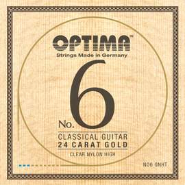 Optima Strings for classic guitar No. 6  24 carat gold Set Nylon Gold high