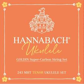 Hannabach Strings for ukulele Tenor Ukulele  Goldin 243MHT Satz Set Tenor