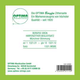 Optima Strings for zither Harp/air resonance zither nylon green 1321 Set
