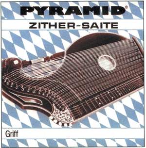 Pyramid Strings for zither Zither handle. munich tuning A silver-steel