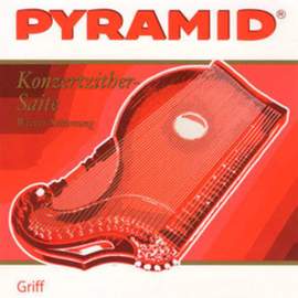 Pyramid Strings for zither Fingerboard strings for electric pickups Set compl.
