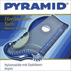 Pyramid Strings for zither Nylon silk with steel core.Harp-/Air Zither E 8.