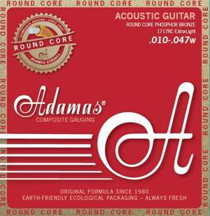 Adamas Strings for Acoustic Guitar Historic Reissue Phosphor Bronze Round Core Also suitable for people with allergy