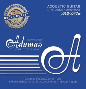 Adamas Strings for Acoustic Guitar Nuova phosphor bronze coated Also suitable for people with allergy