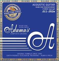 Adamas Strings for Acoustic Guitar Nuova Phosphor Bronze coated round core Super Light .011-.052
