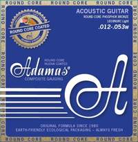 Adamas Strings for Acoustic Guitar Nuova Phosphor Bronze coated round core Light .012-.053