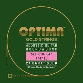 Optima Strings for Acoustic Guitar Gold strings A5 .039w