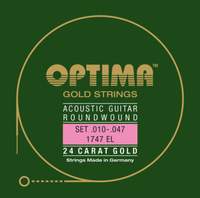 Optima Strings for Acoustic Guitar Gold strings E6 .047w