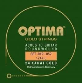 Optima Strings for Acoustic Guitar Gold strings Set