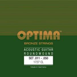 Optima Strings for Acoustic Guitar Bronze strings Set Custom-light