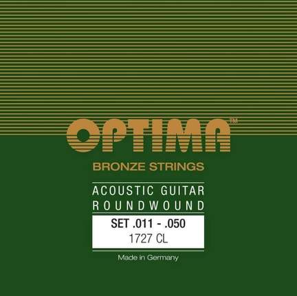 Optima Strings for Acoustic Guitar Bronze strings Set Custom-light