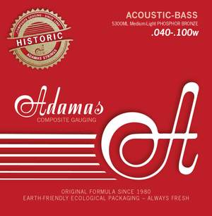 Adamas Strings for acoustic bass Phosphor Bronze Set 4-string  med-light