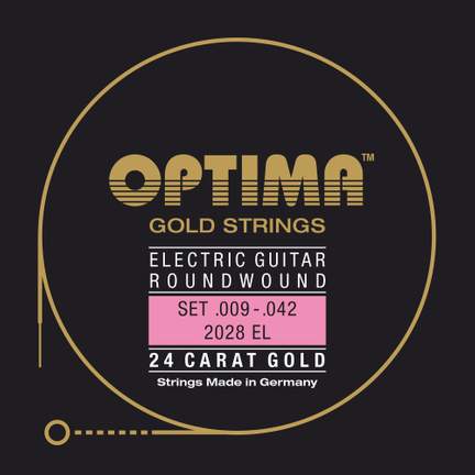 Optima Strings for E-guitar Gold strings round wound Set
