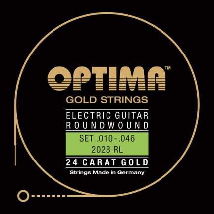 Optima Strings for E-guitar Gold strings round wound Set