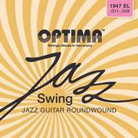 Optima Strings for E-guitar Jazz Swing Chrome  Round Wound Set