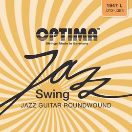 Optima Strings for E-guitar Jazz Swing Chrome  Round Wound Set