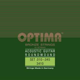 Optima Strings for Acoustic Guitar Bronze strings 12-string set