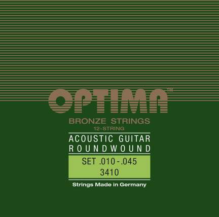 Optima Strings for Acoustic Guitar Bronze strings 12-string set