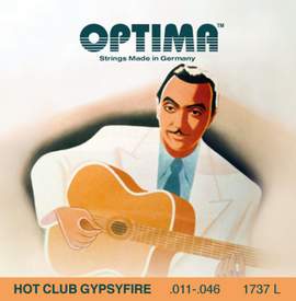 Optima Strings for Acoustic Guitar Hot Club Gypsyfire silver plated Set